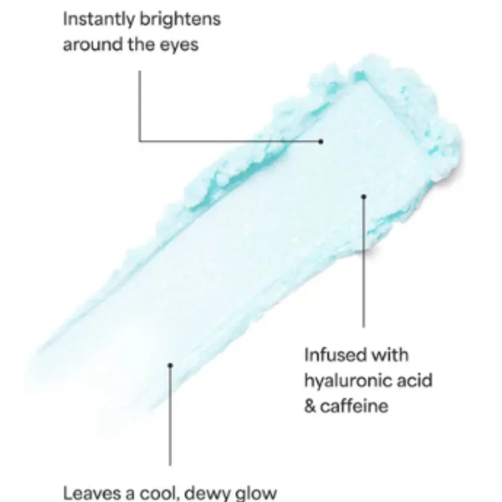 NIB TULA Glow & Get It Cooling Eye Balm Brightening Stick w/ Hylauronic Acid